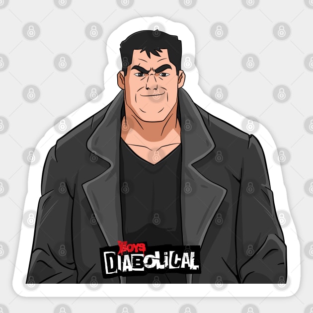 the boys diabolical Sticker by super villain